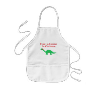 Infantil Avental do dinossauro do Natal