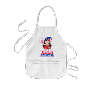 Infantil avental do Hula Americana Kid