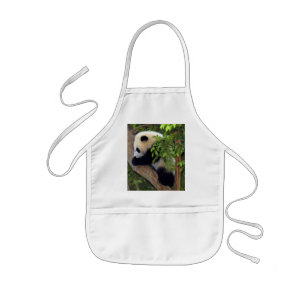 Infantil Avental do urso de panda gigante & da panda do