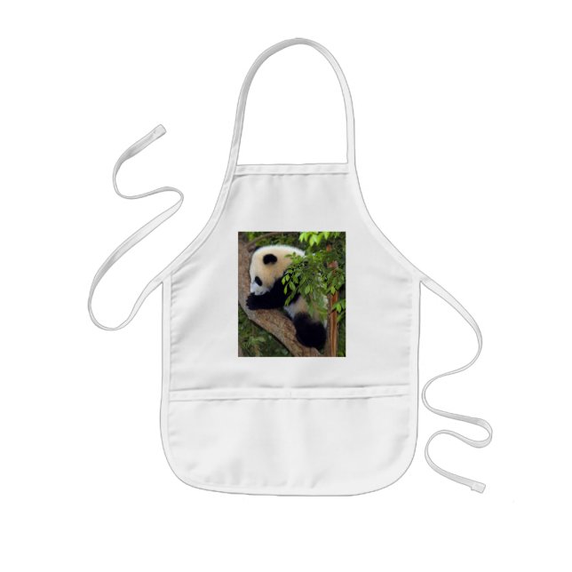 Infantil Avental do urso de panda gigante & da panda do (Frente)