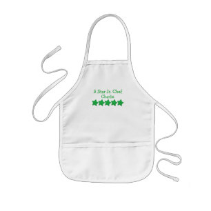 Infantil Avental personalizado de cinco estrelas cozinheiro