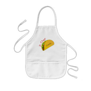 Infantil Avental personalizado do Taco cozinheiro chefe