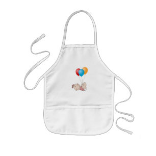 Infantil Balões e Menina no avental do Kid