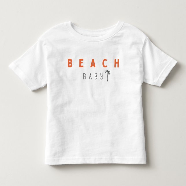 Infantil bebê da praia. Camiseta para Crianças (Frente)