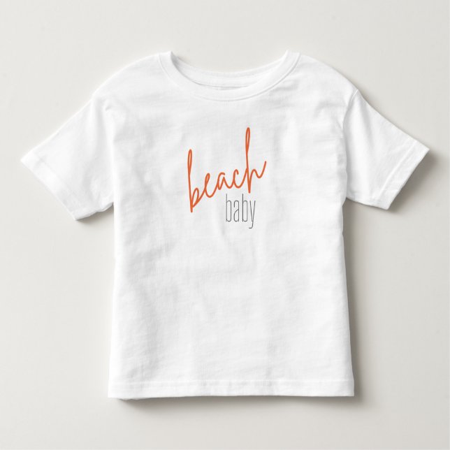 Infantil bebê da praia. Camiseta para Crianças (Frente)