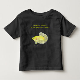 Infantil Bendito é a camiseta Meek Fish Toddler