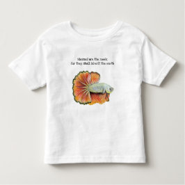 Infantil Bendito é a camiseta Meek Fish Toddler