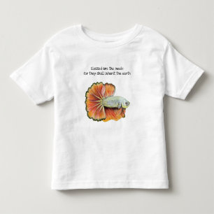 Infantil Bendito é a camiseta Meek Fish Toddler