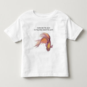 Infantil Bendito é a camiseta Meek Fish Toddler