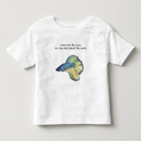 Bendito é a camiseta Meek Fish Toddler