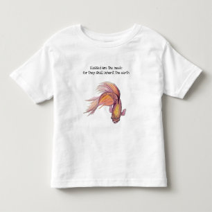 Infantil Bendito é a camiseta Meek Fish Toddler