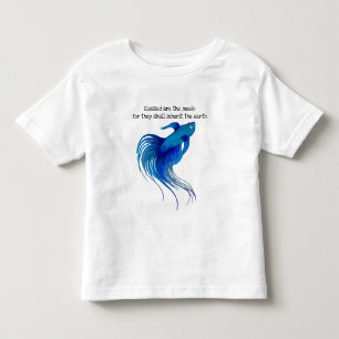 Infantil Bendito é a camiseta Meek Fish Toddler
