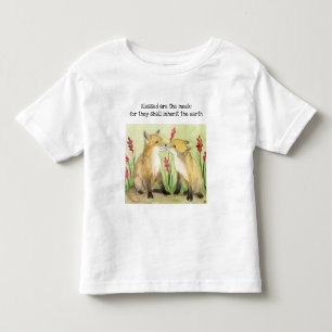 Infantil Bendito é a camiseta Meek Foxes Toddler