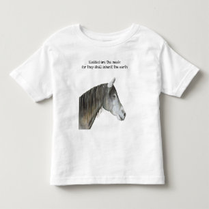 Infantil Bendito é a camiseta Meek Horse Toddler