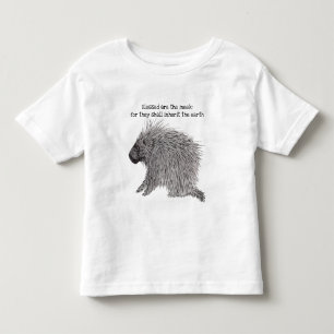 Infantil Bendito é a camiseta Meek Porcupine Toddler