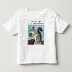 Infantil Bendito é a camiseta Meek Squirrel Toddler