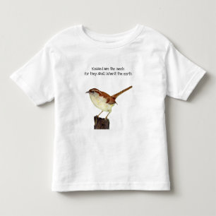 Infantil Bendito é a camiseta Meek Wren Toddler