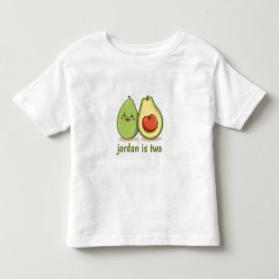 Infantil Bonito Avocado Há Dois Anos Dando Camiseta Para Cr