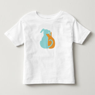 Infantil Camiseta Amante de Cães e Pássaros