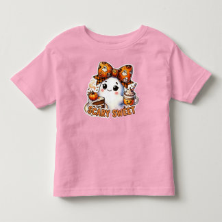 Infantil Camiseta Assustadora Fofa de Fantasma de Halloween