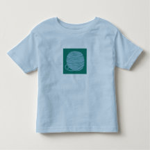 Camiseta Azul Claro com Bola de Linha