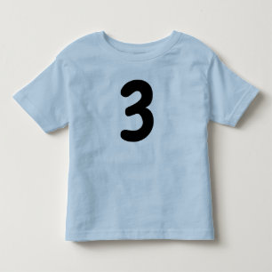 Infantil Camiseta azul para meninos de 3 anos