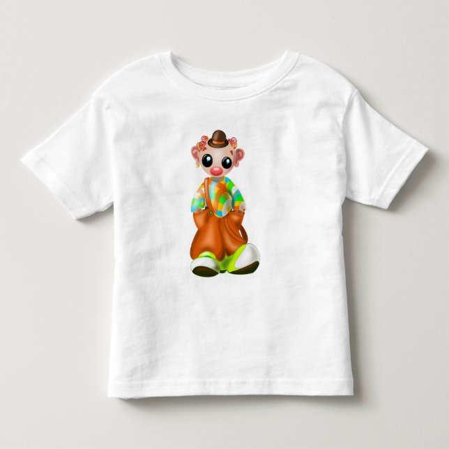 Infantil Camiseta Bebê Pequeno Palhaço (Frente)
