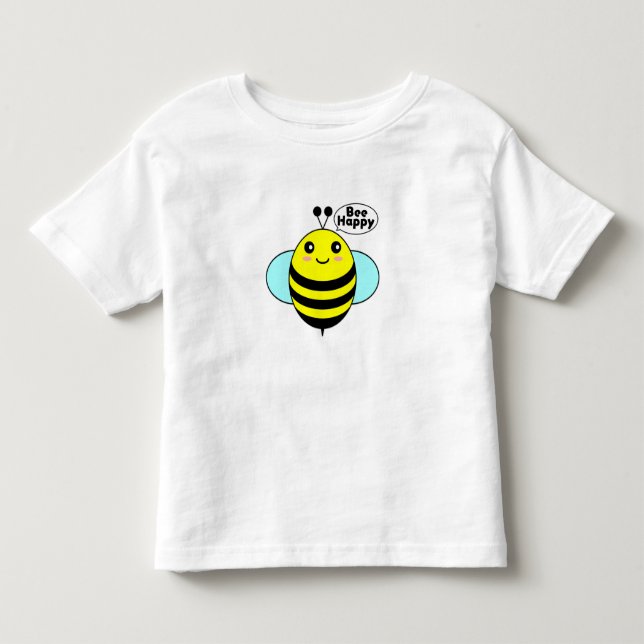 Infantil Camiseta Bee Feliz (Frente)
