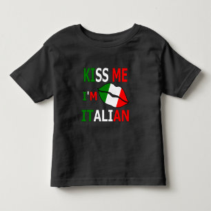 Infantil Camiseta 'Beije-me, sou italiano' - Bodysuit para