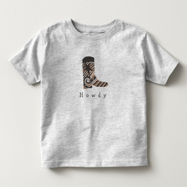 Infantil Camiseta Boot (Frente)