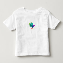 Infantil Camiseta branca com gráfico colorido