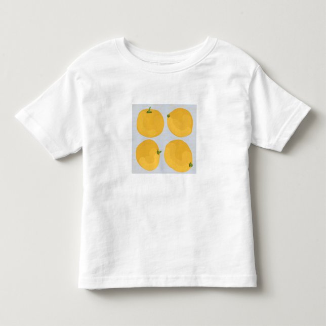 Infantil Camiseta branca com laranjas  (Frente)