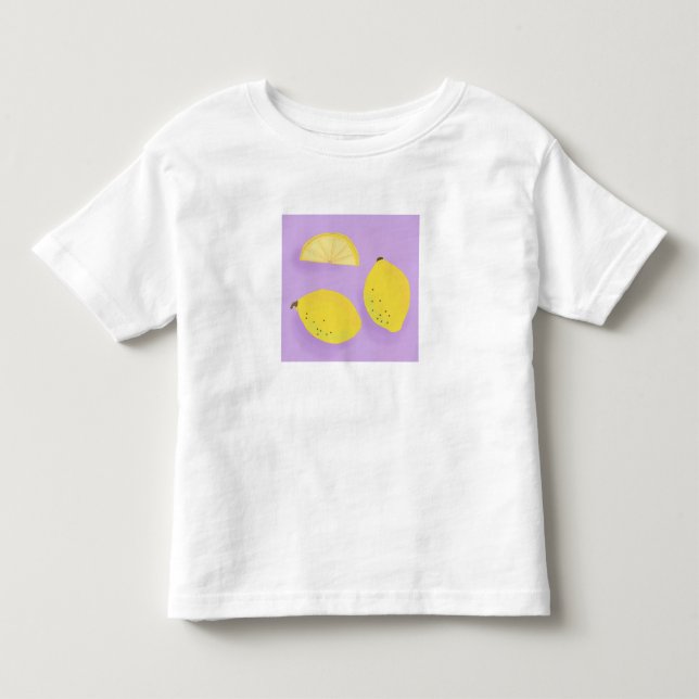 Infantil Camiseta branca com limões  (Frente)