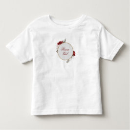 Infantil Camiseta Brilhante Blush & White Roses Flores