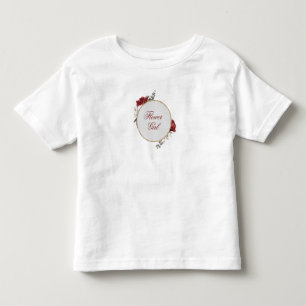 Infantil Camiseta Brilhante Blush & White Roses Flores