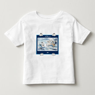 Infantil Camiseta coelhos adoráveis desenho digital