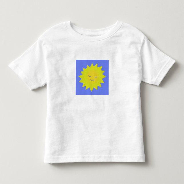 Infantil Camiseta com Sol Amarelo (Frente)