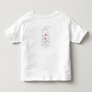 Infantil Camiseta criança flor silvestre pequena flor para