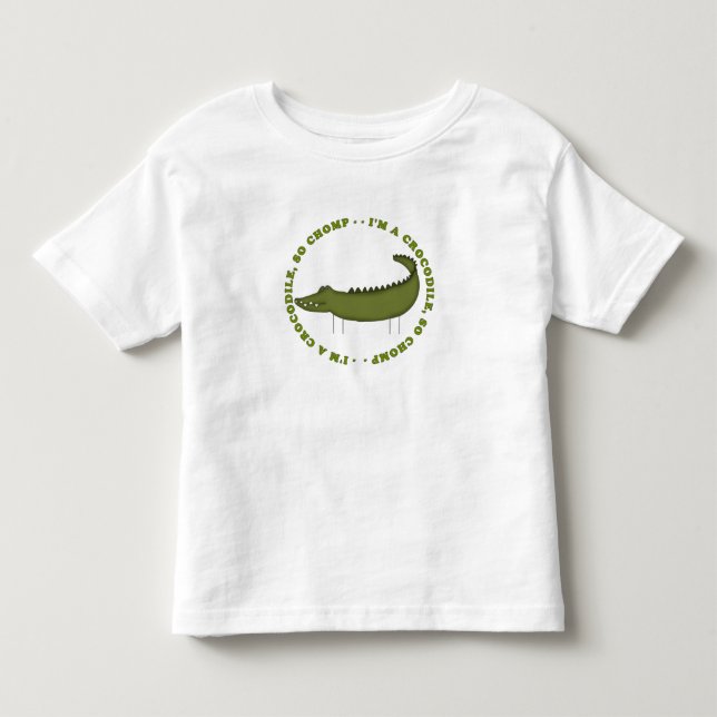 Infantil Camiseta Croc Chomp (Frente)