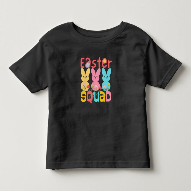 Infantil Camiseta da Equipe de Páscoa (Frente)