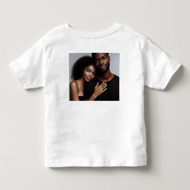 Infantil Camiseta da mãe e Pai para crianças (Verso)