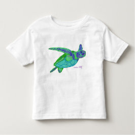Infantil Camiseta da tartaruga de mar