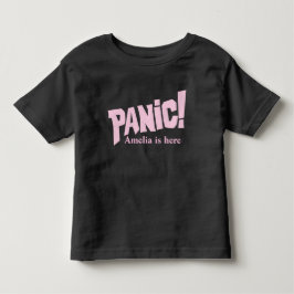 Infantil Camiseta das raparigas chamada Panic