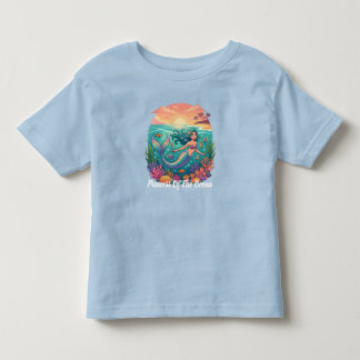 Infantil Camiseta de água-forte de sereia Princesa do Ocean