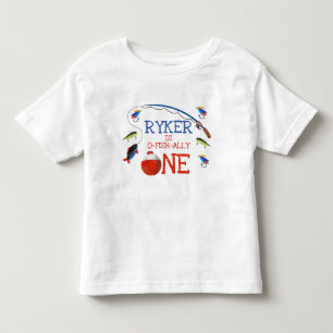 Infantil Camiseta de aniversário de 1 ano para meninos pesc