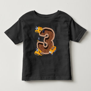 Infantil Camiseta de Aniversário de 3 anos para Crianças co