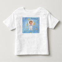 Camiseta de Aniversário de Astronauta Estrela Pequ