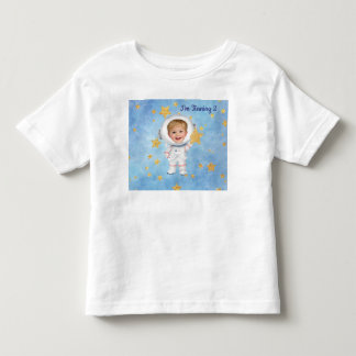 Infantil Camiseta de Aniversário de Astronauta Estrela Pequ
