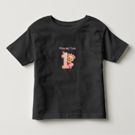 Infantil Camiseta de Aniversário de Menina de Um Ano da Pri