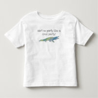 Camiseta de aniversário de pintura crocodilo